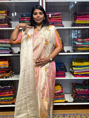 Pure tissue with khardana and handpainted butis