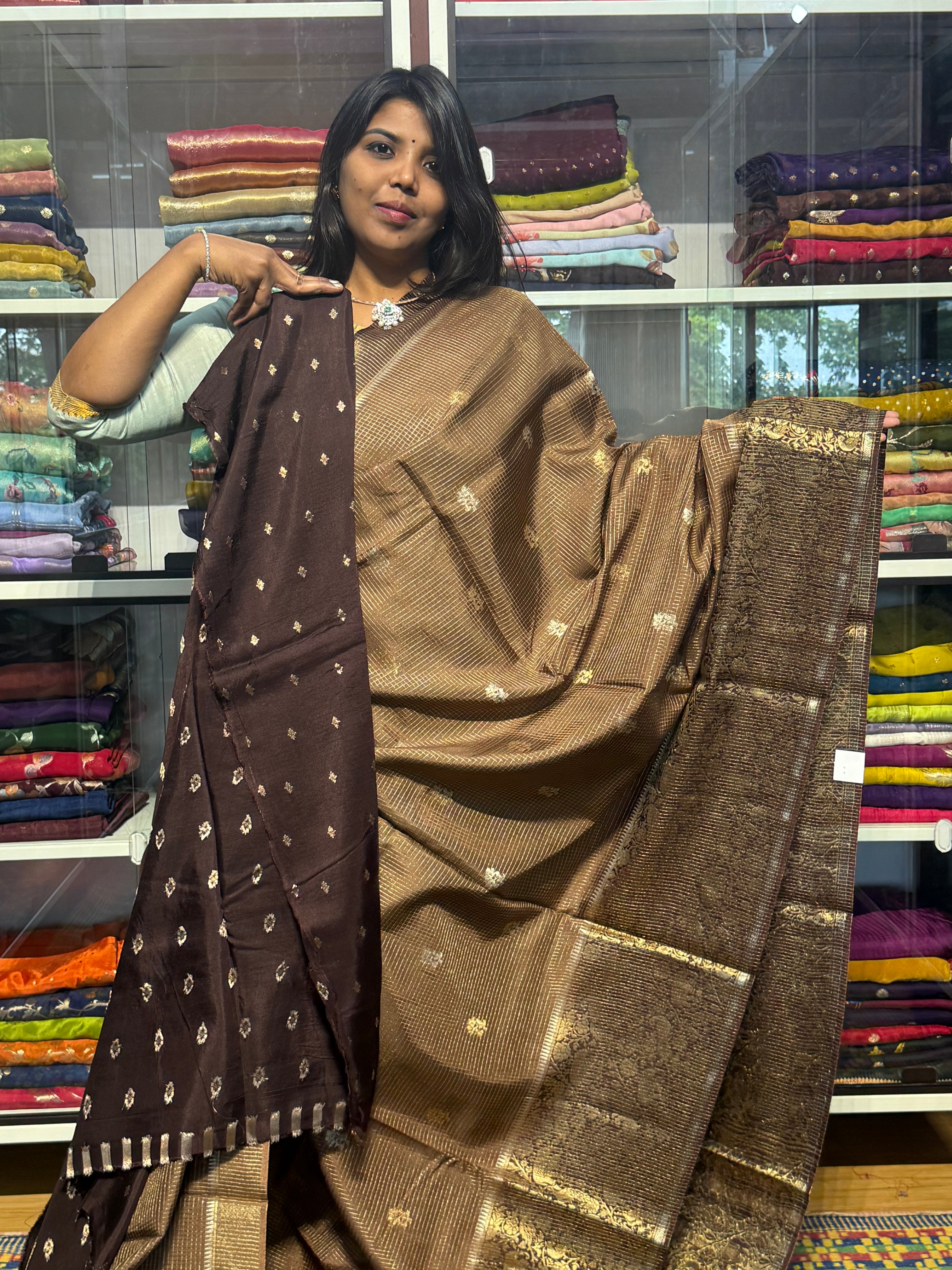 VINTAGE CHECKS WITH BIG BORDER: SAPOTA