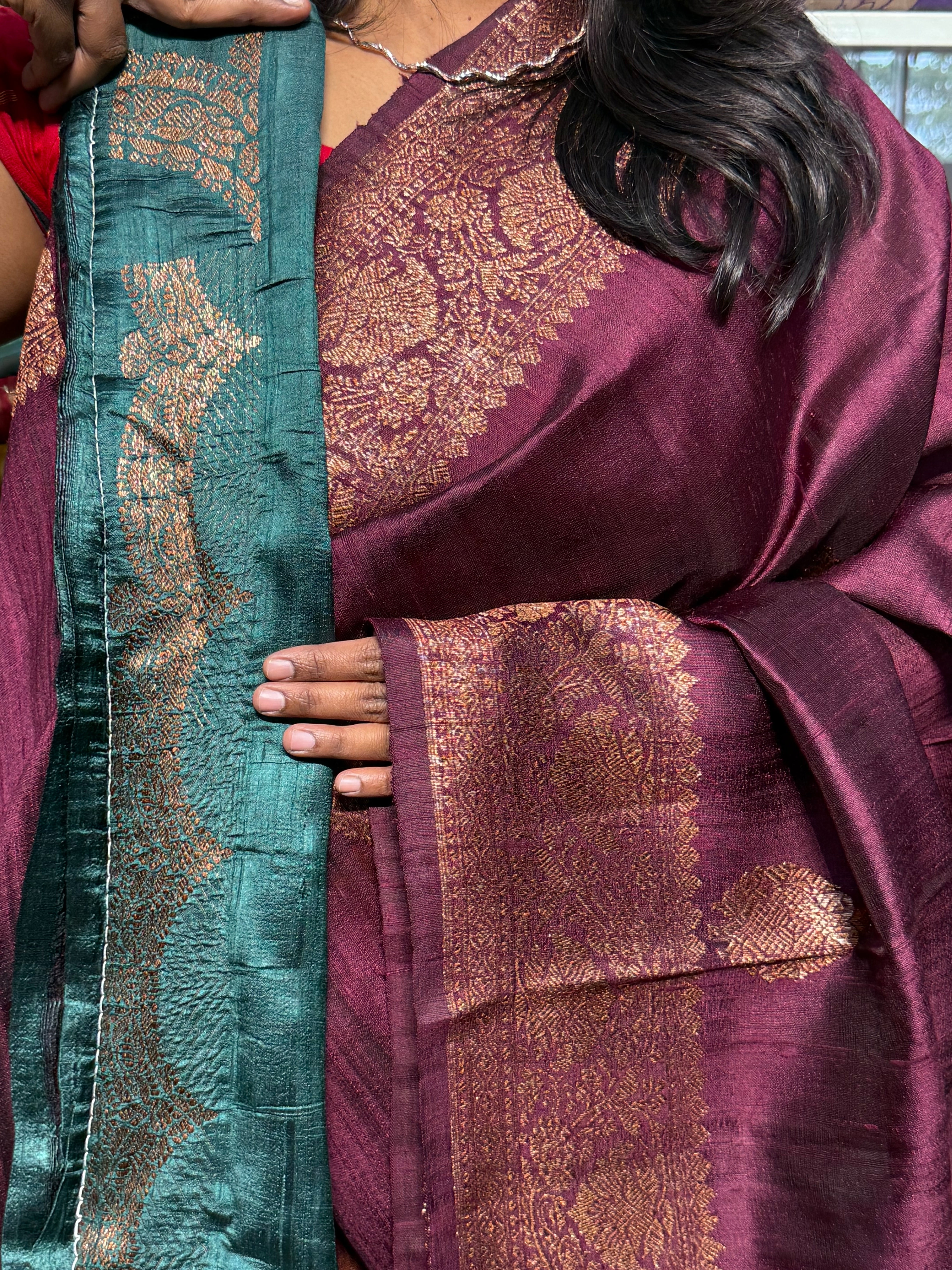 silk mark certified raw silk saree