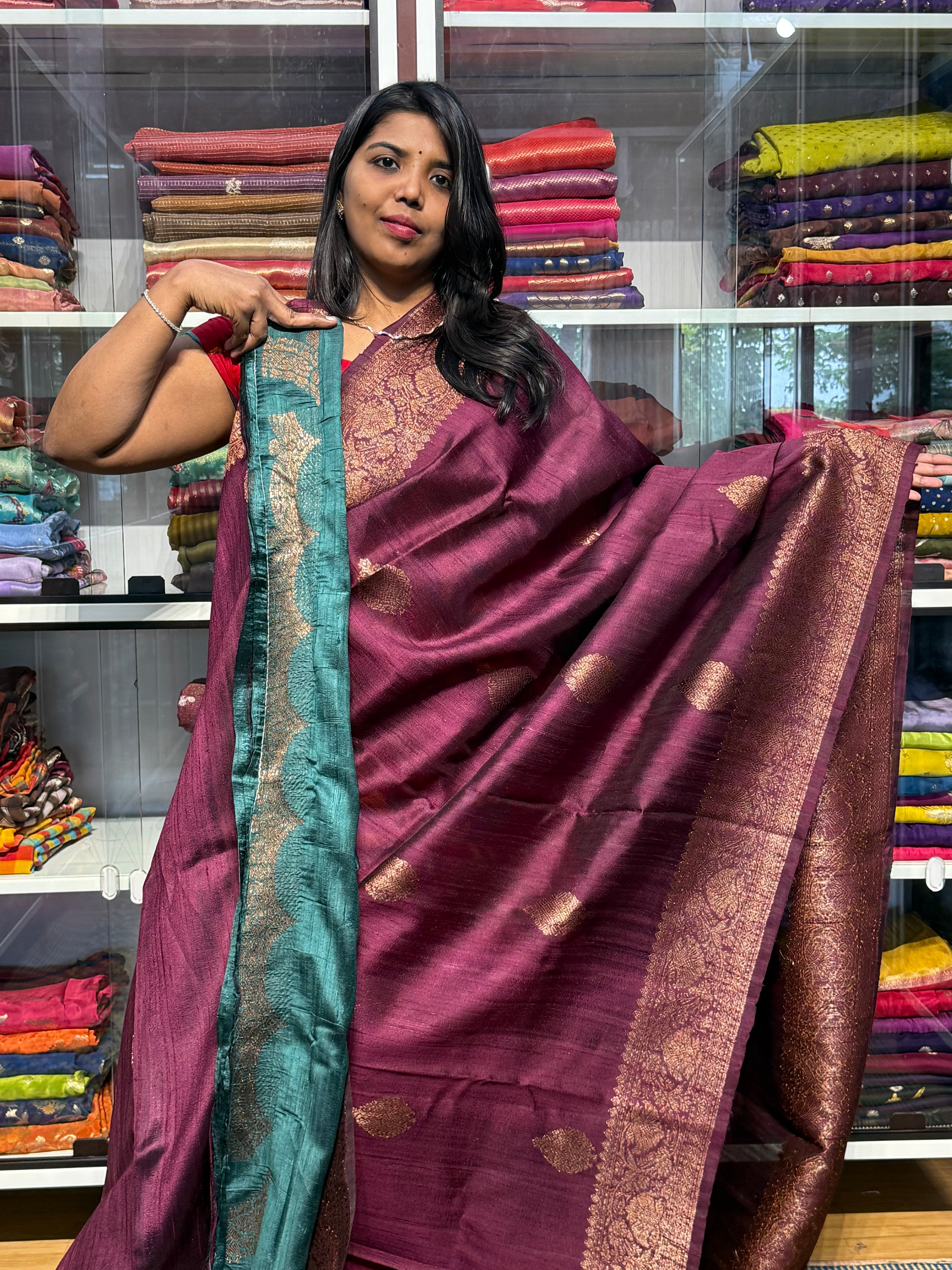 silk mark certified raw silk saree