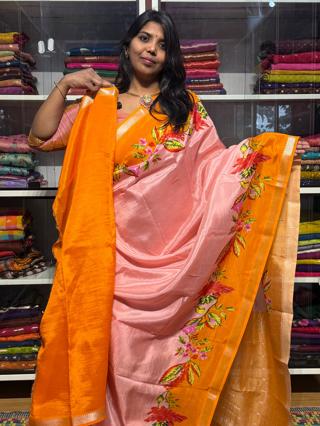 PURE MANGALGIRI DIGITAL PRINT SAREES