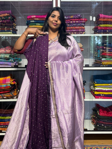 SABYASACHI INSPIRED TISSUE DIGITAL PRINT SAREES: