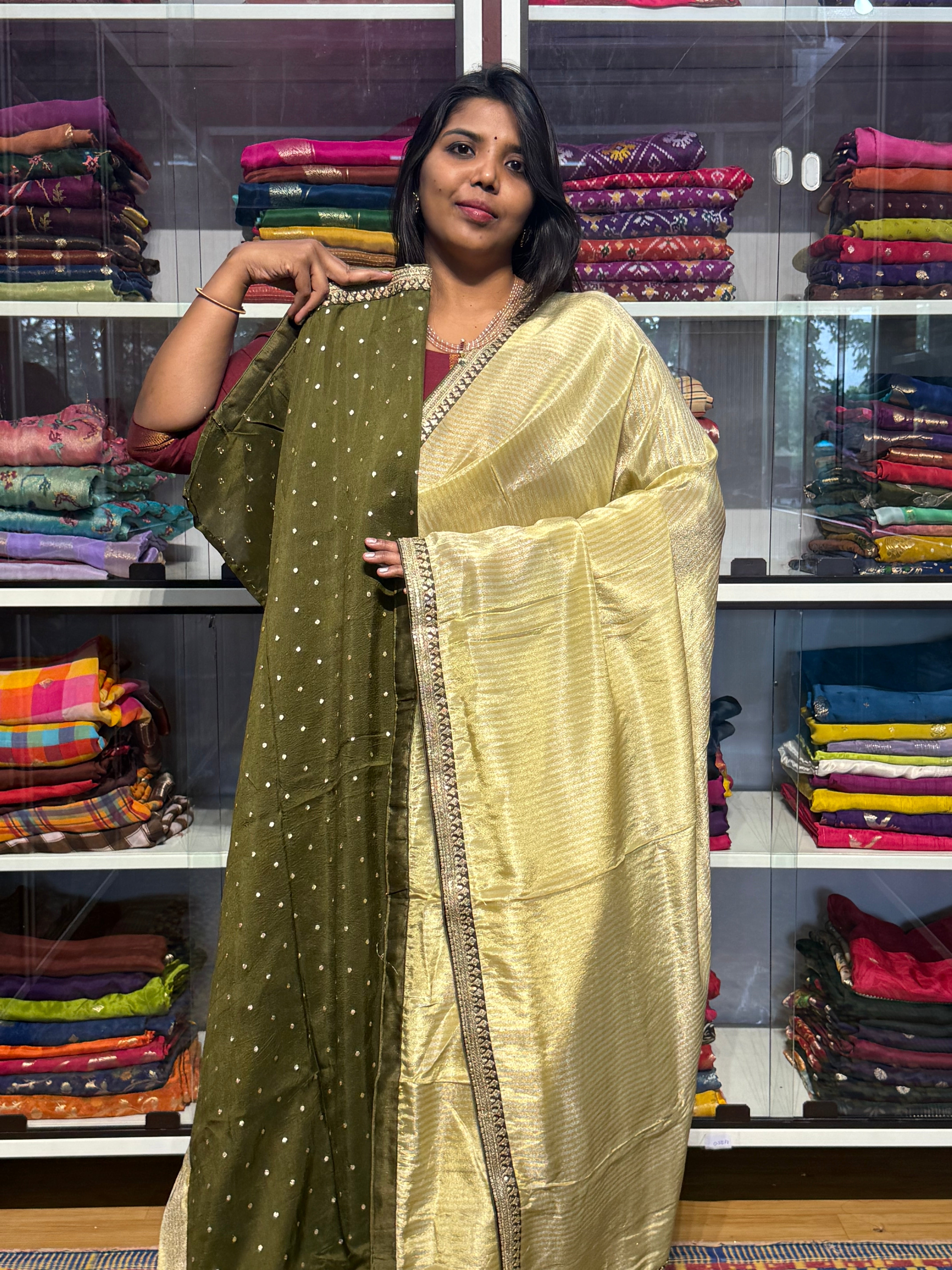 SABYASACHI INSPIRED TISSUE DIGITAL PRINT SAREES: