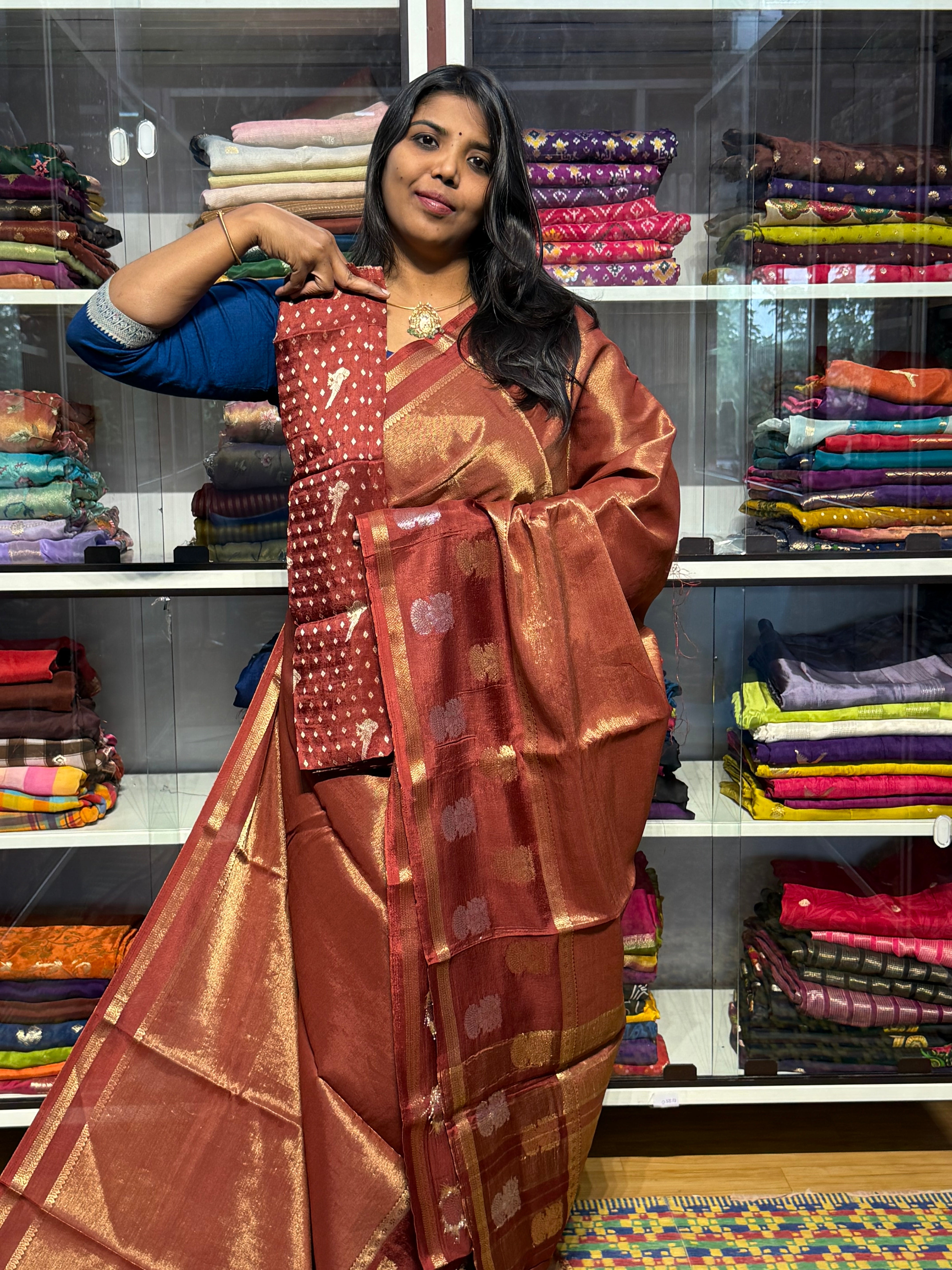 TISSUE SILK WITH GAP BORDER