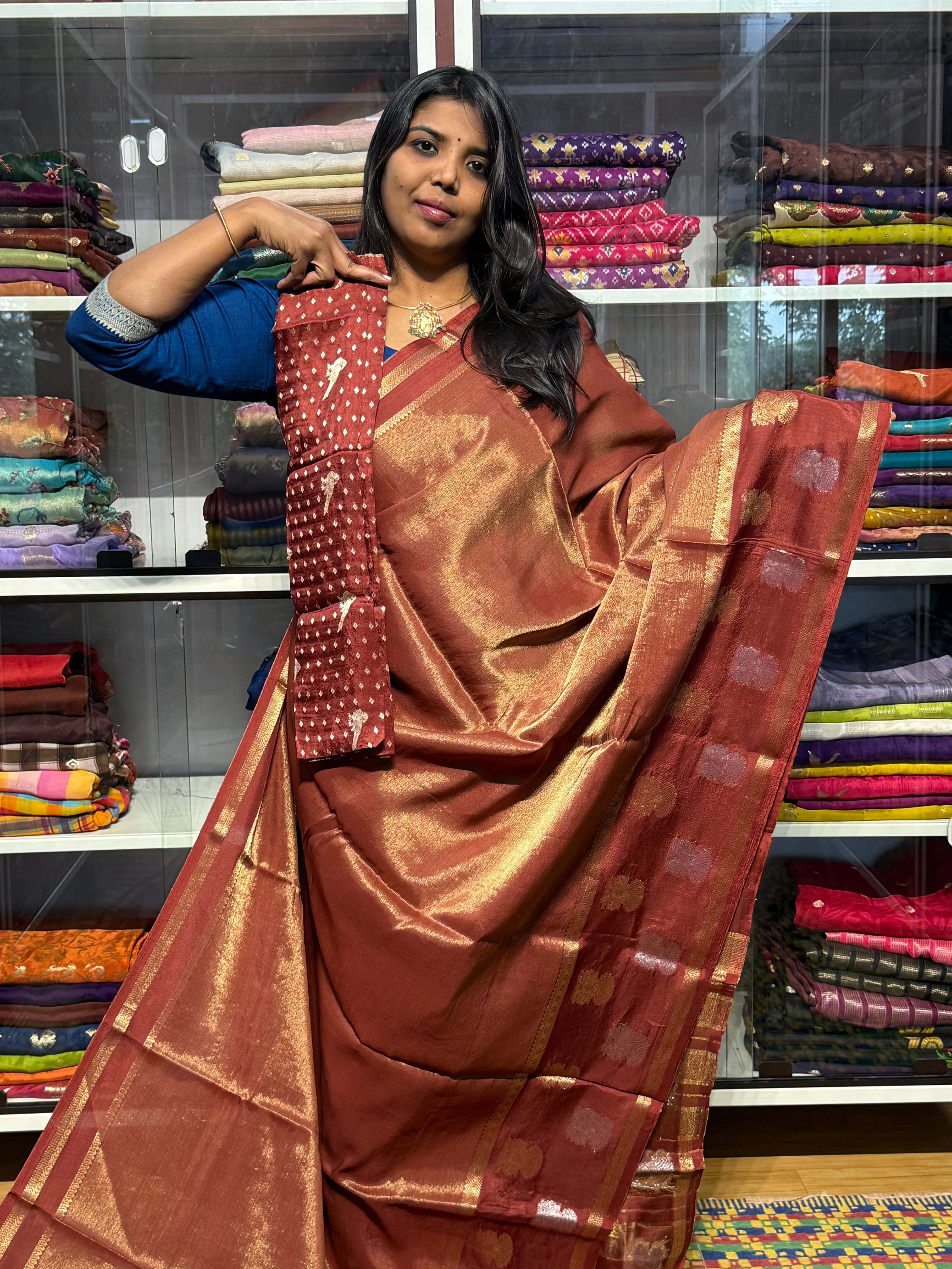 TISSUE SILK WITH GAP BORDER