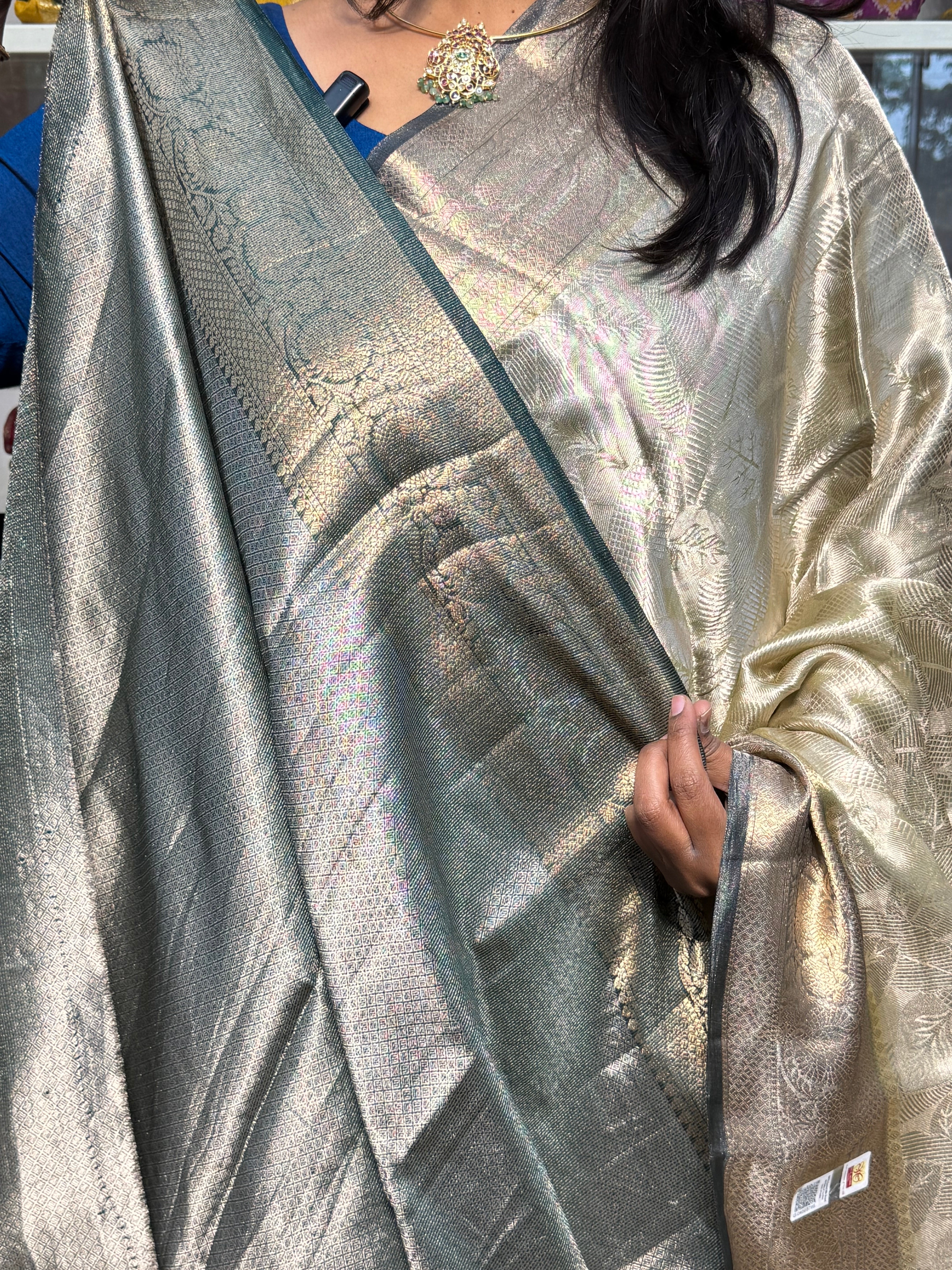 SILK MARK CERTIFIED PURE TISSUE WEAVING ON KORA ORGANZA