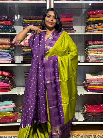 MYSORE SILK SAREE: GREEN