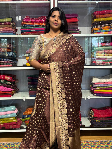 PREMIUM MYSORE SILK SAREE: SNUFF