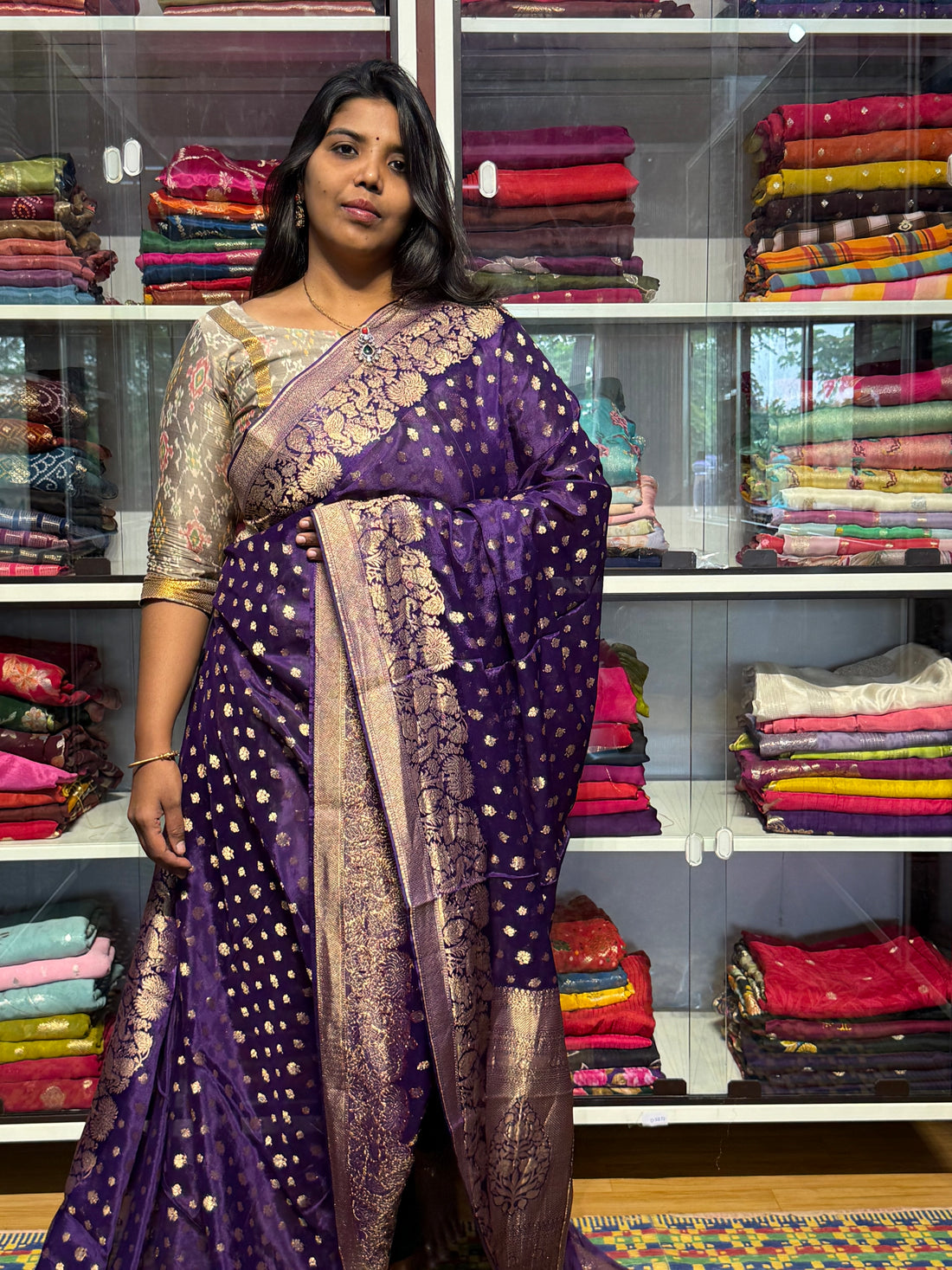 PREMIUM MYSORE SILK SAREE: VOILET
