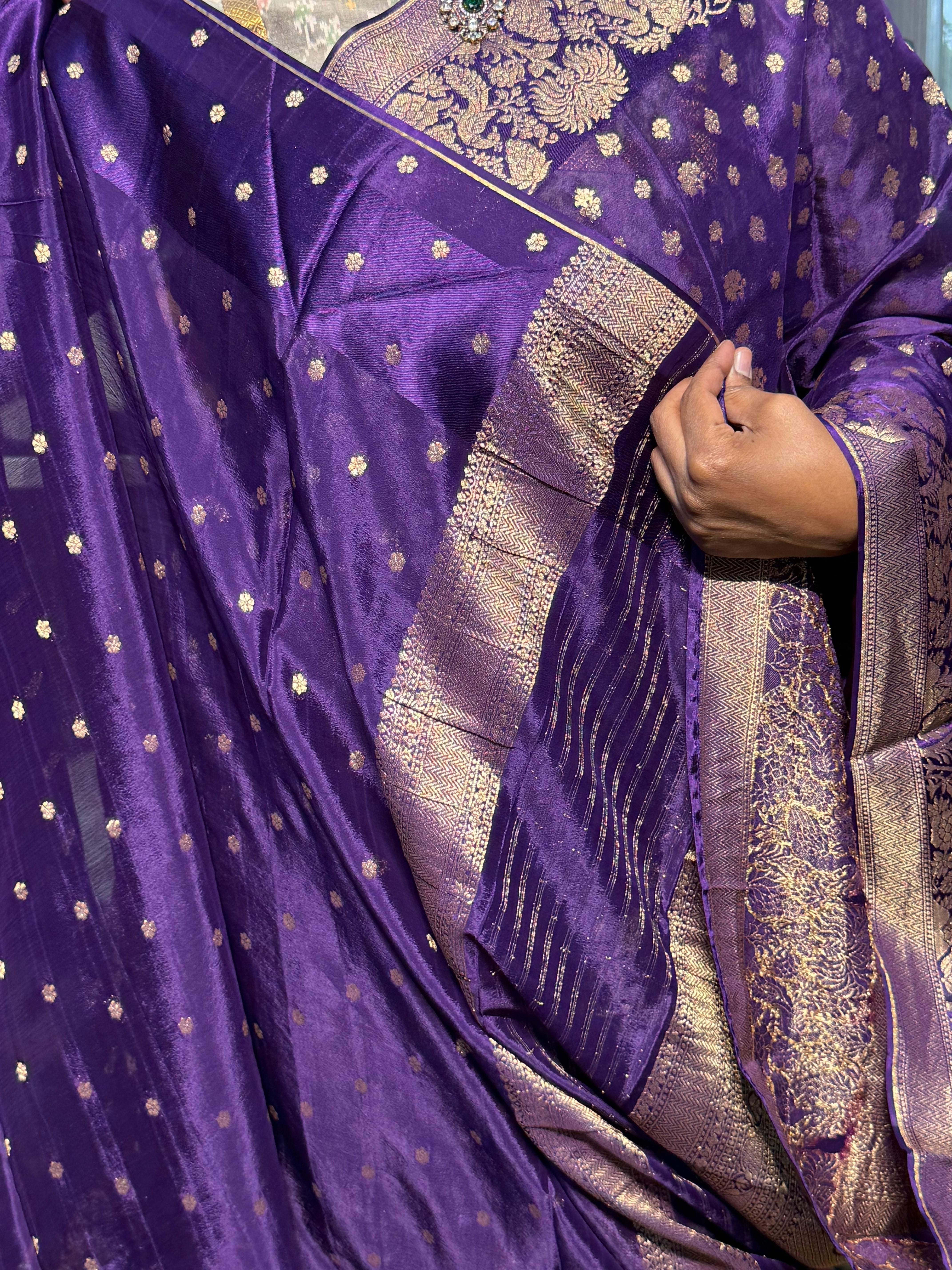 PREMIUM MYSORE SILK SAREE: VOILET