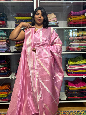 CHINON SILK SAREE WITH CROSS WEAVING