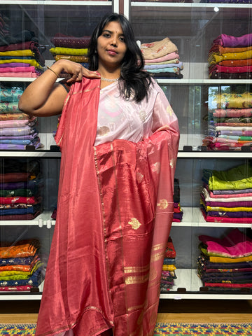 DUAL SHADED CHINON SILK SAREES